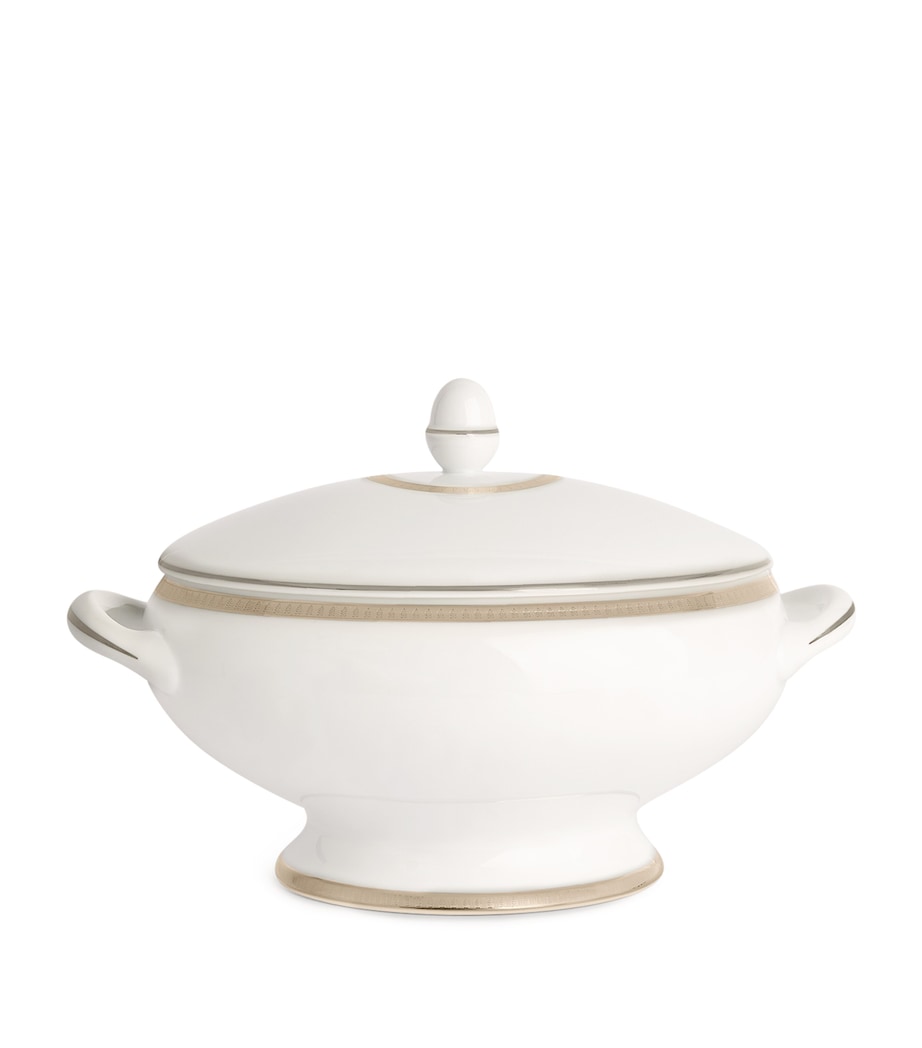 Christofle Malmaison Platinum Covered Vegetable Dish Silver Image 1