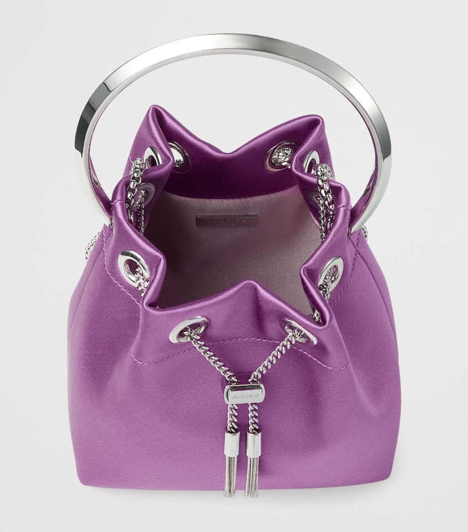 Bon Bon Satin Top-Handle Bag VIOLET ORCHID/SILVER Image 3