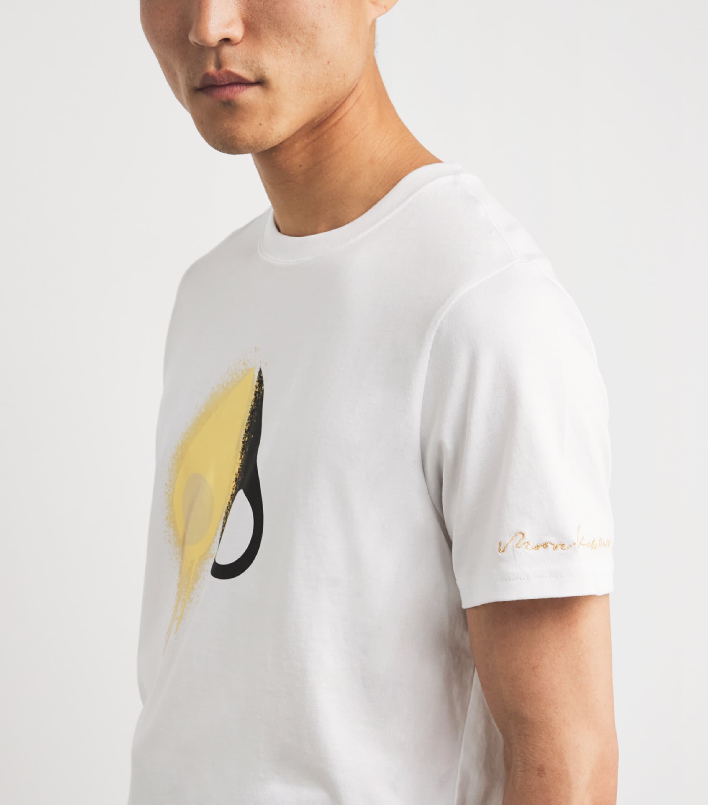 Cotton Logo Augustine T-Shirt WHITE - 160 Image 6