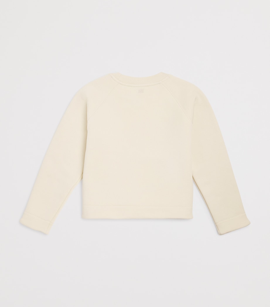 Wool Ami De Coeur Sweater (4-12 Years) 154-ECRU/ROUGE Image 2