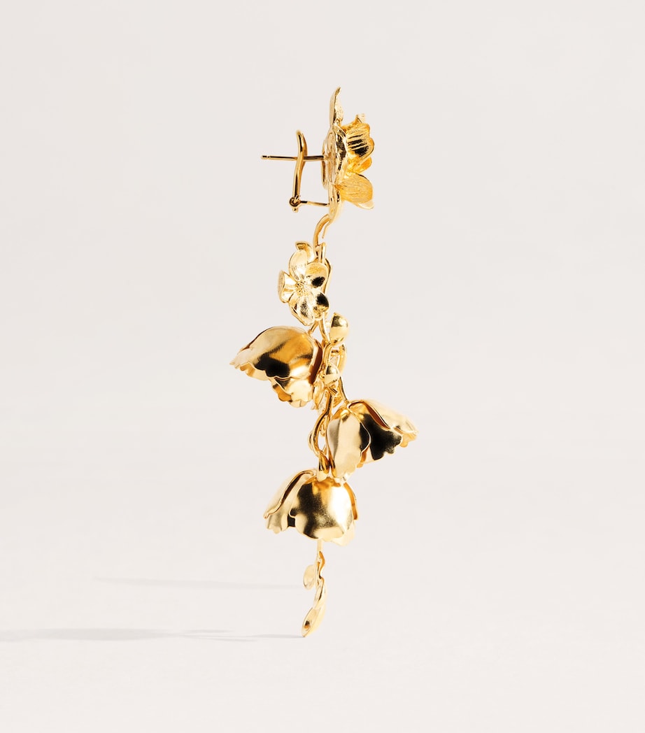 Chloé Bouquet Drop Earrings Vintage Gold Image 3