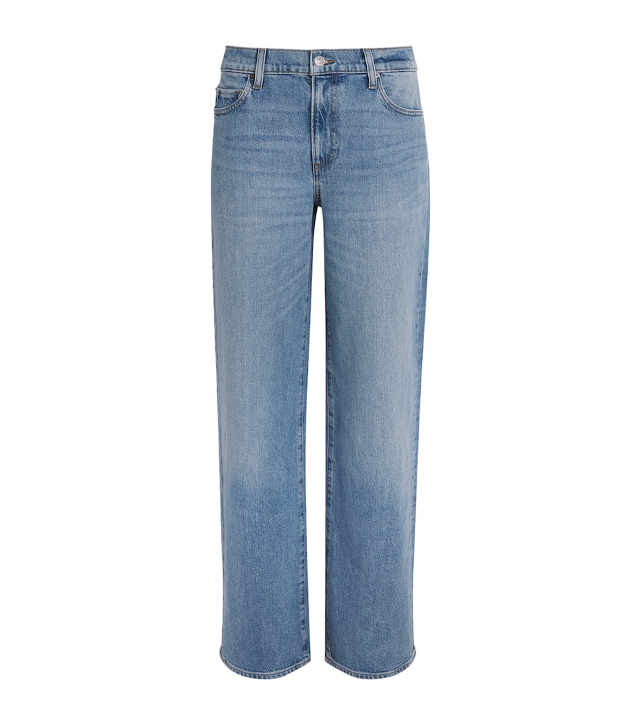 PAIGE Womens Dana Low-Rise Straight Jeans Sepulveda Image 1