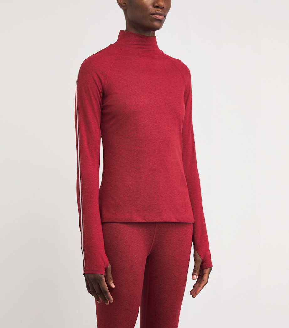 Always Warm Base Layer Top RED DAHLIA MARL Image 3