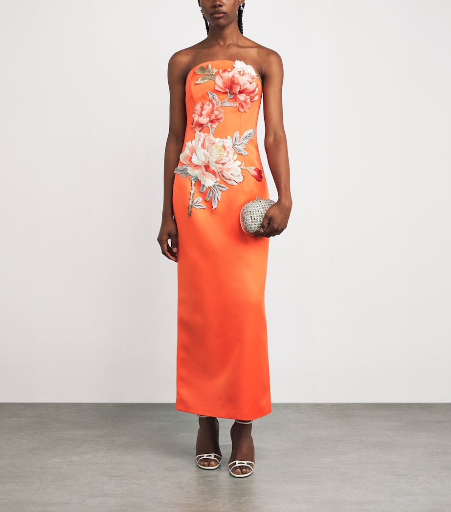 Floral Appliqué Ava Maxi Dress SAFFRON Image 2