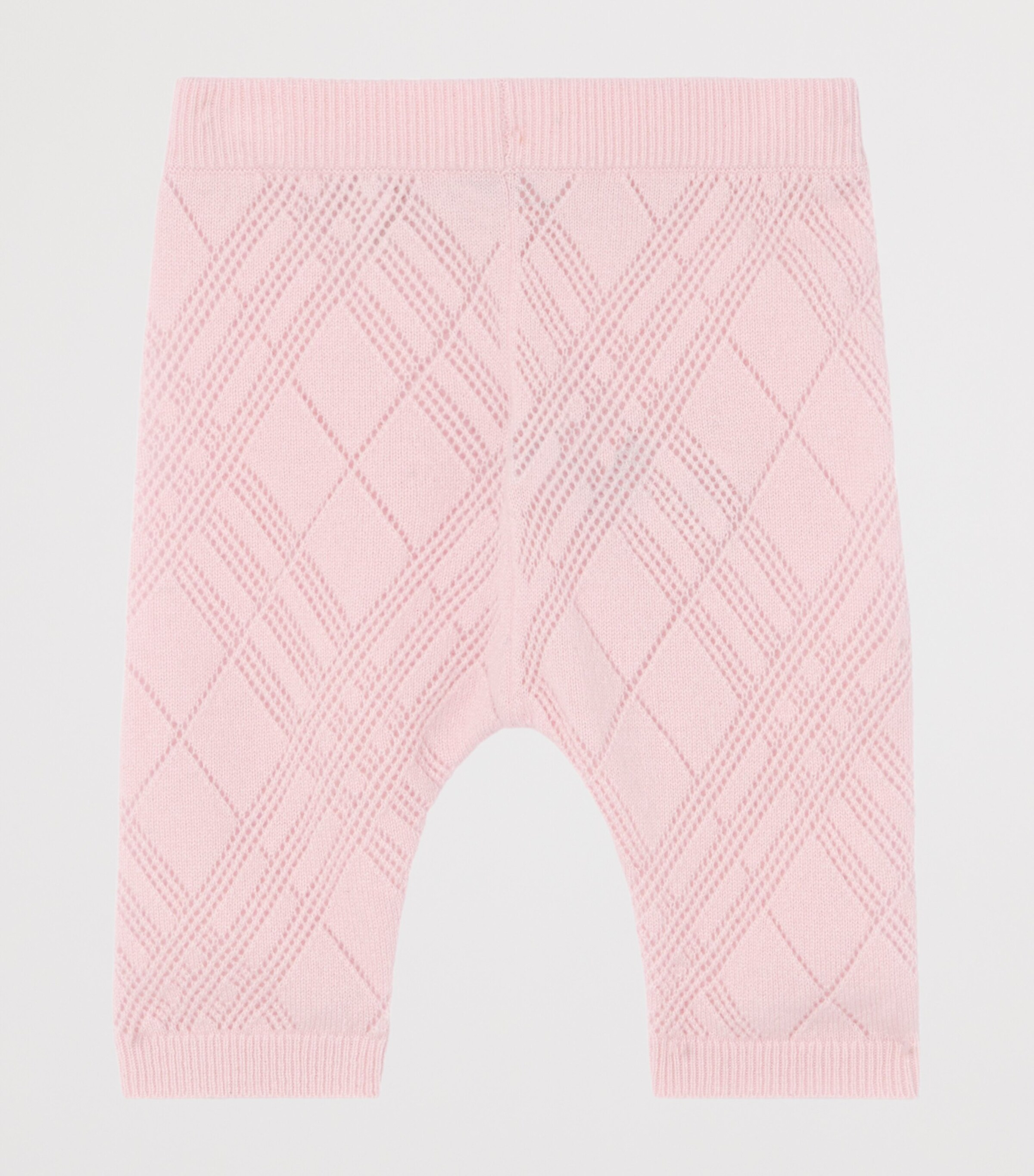Burberry Kids Cashmere Check Cardigan and Trouser Set (1-18 Months) Archive Pink Image 5