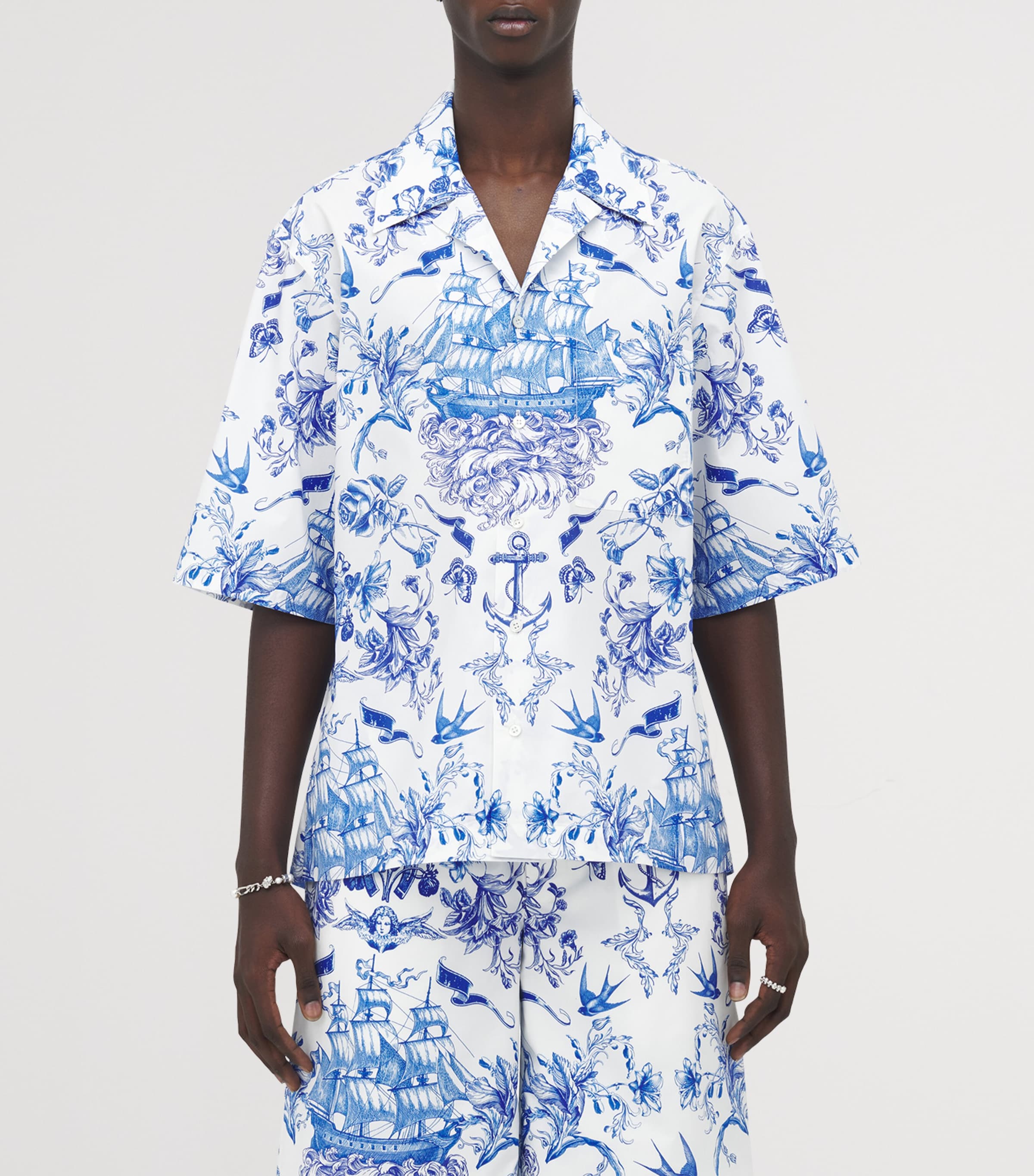 Tシャツ・カットソー alexander mcqueen FW23 HAWAIIAN SHIRT (750133_QVO318500) Alexander McQueen Hawaiian Shirt | italist | REVERSIBLE