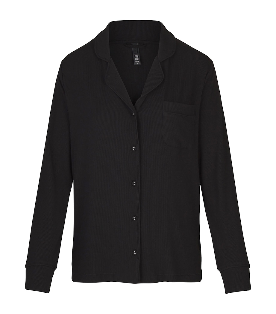 Soft Lounge Ribbed Pyjama Set ONYX Image 2