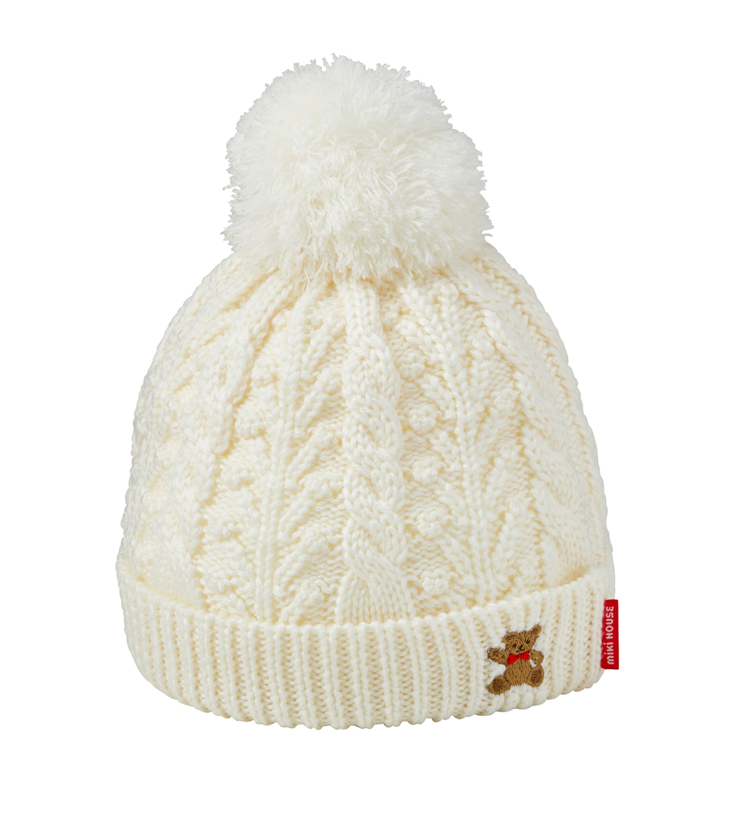 Shop Miki House Wool-blend Beanie In Ivory