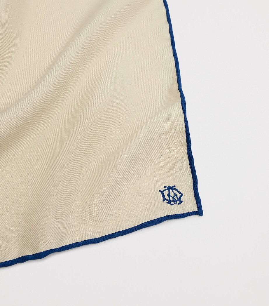 Dunhill Mulberry Silk Neckerchief Grey Image 2