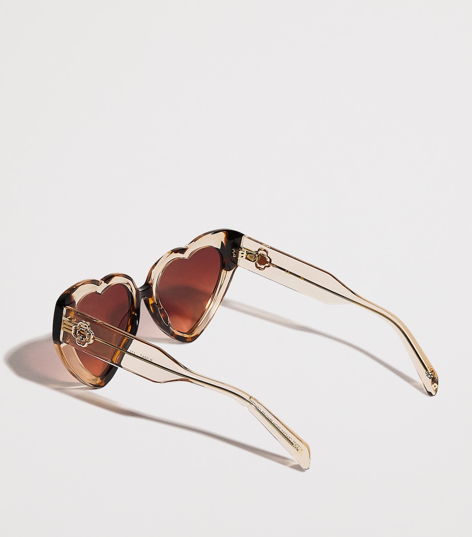 Acetate Heart Sunglasses CHAMPAGNE Image 3