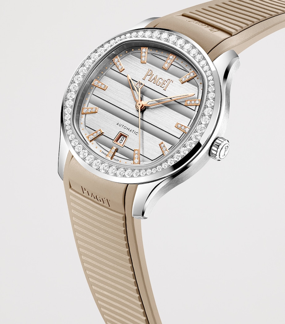 Piaget Stainless Steel and Diamond Polo Signature Date Watch 36mm Steel Image 3