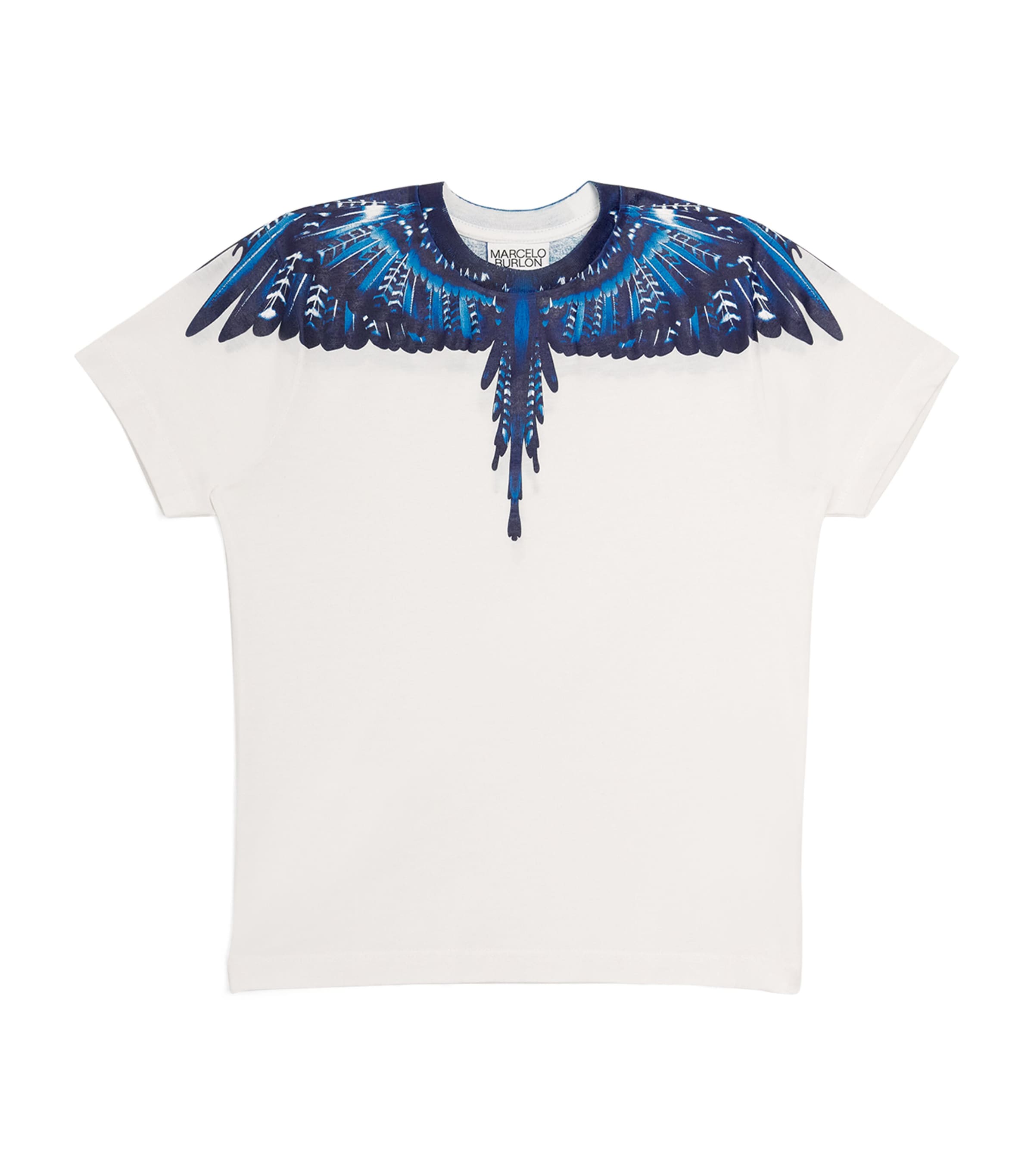 Shop Marcelo Burlon County Of Milan Cotton Grizzly Wings T-shirt In White