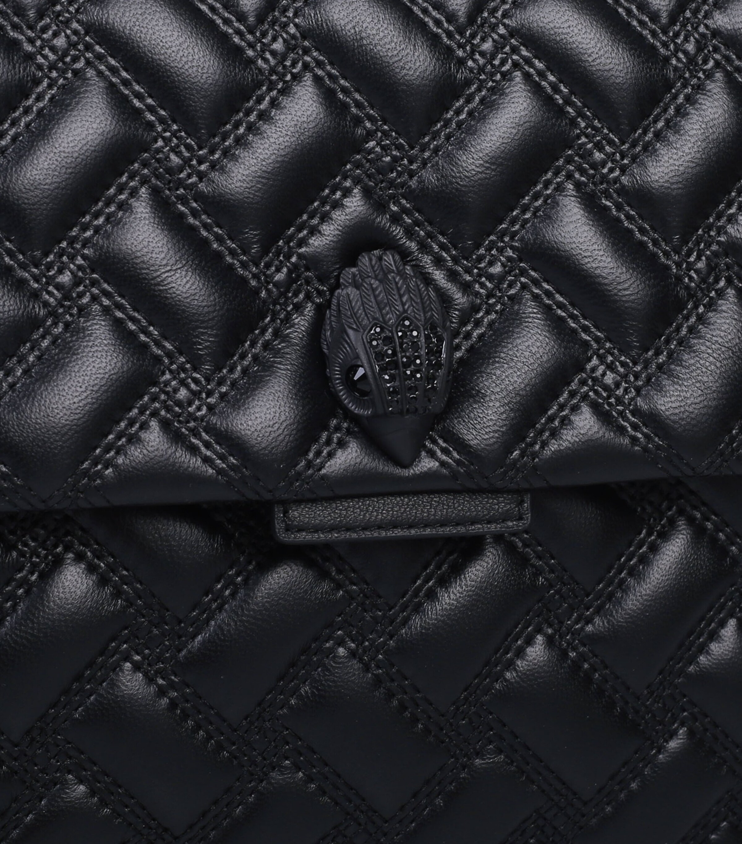 Kurt Geiger London XXL Leather Kensington Shoulder Bag Black Image 4