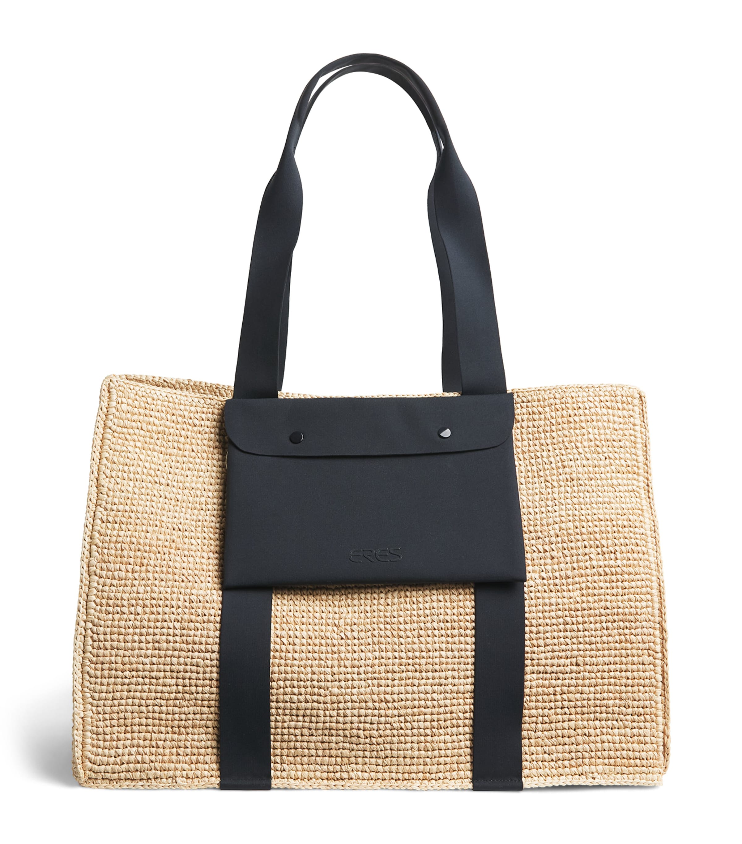 Eres Raffia Voyageur Tote Bag Naturel > Noir