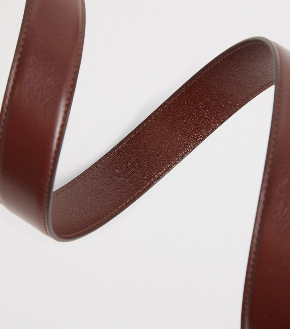 Calfskin Iconic Belt CRAFTY BROWN Image 5