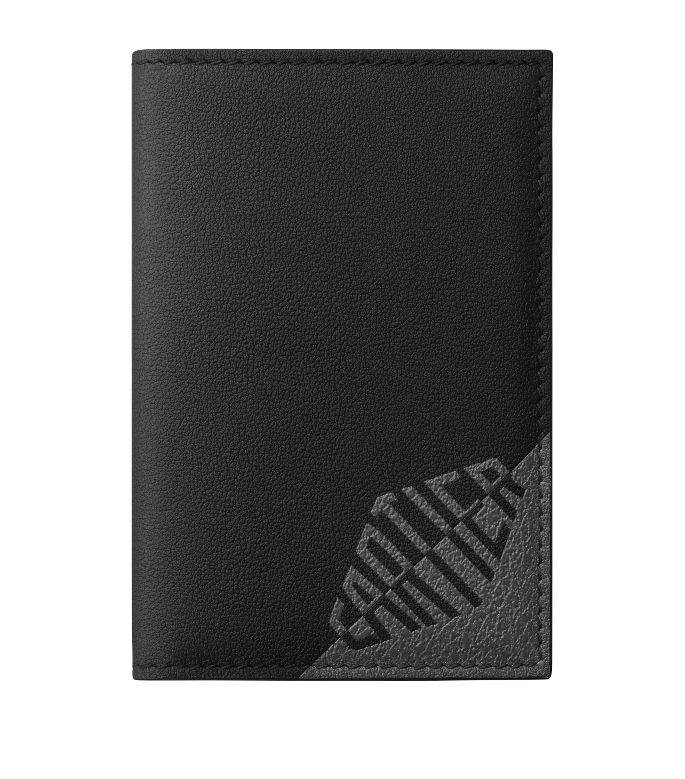 Calfskin Losange Shadow Card Holder BLACK Image 1