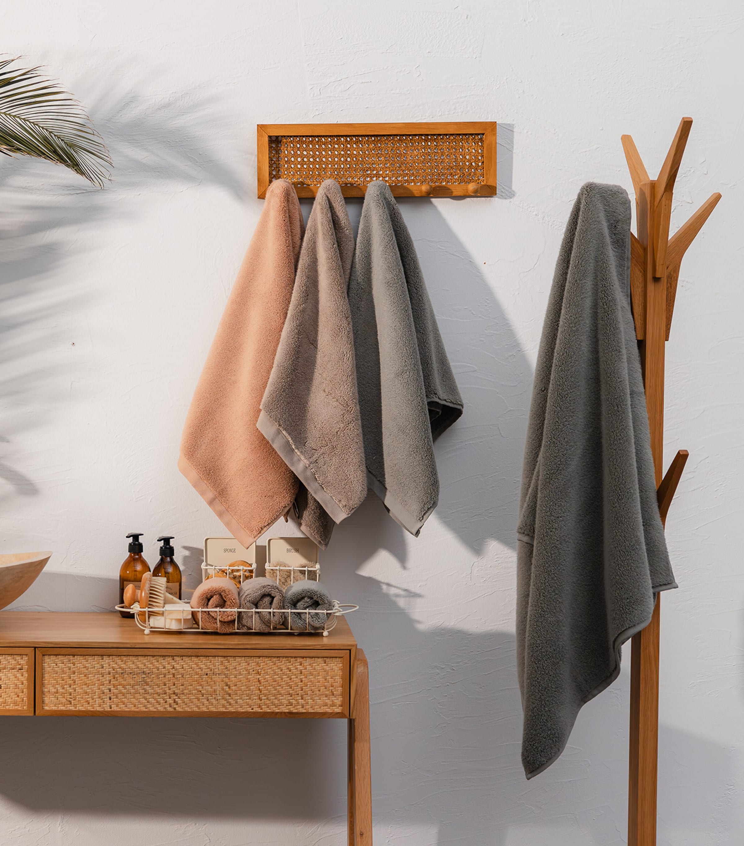 Organic Cotton Olympia Guest Towel (30cm x 40cm) DARK FROST Image 2