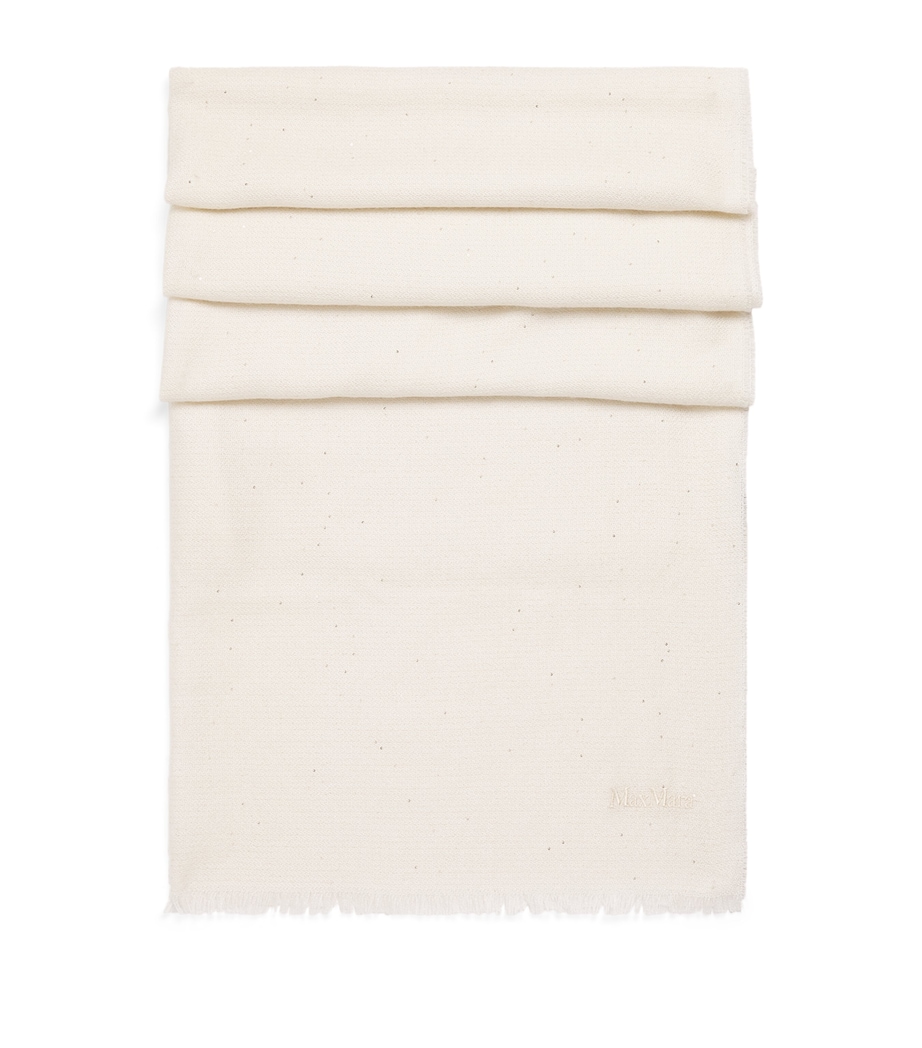 Sequinned Scarf OPTICAL WHITE Image 1