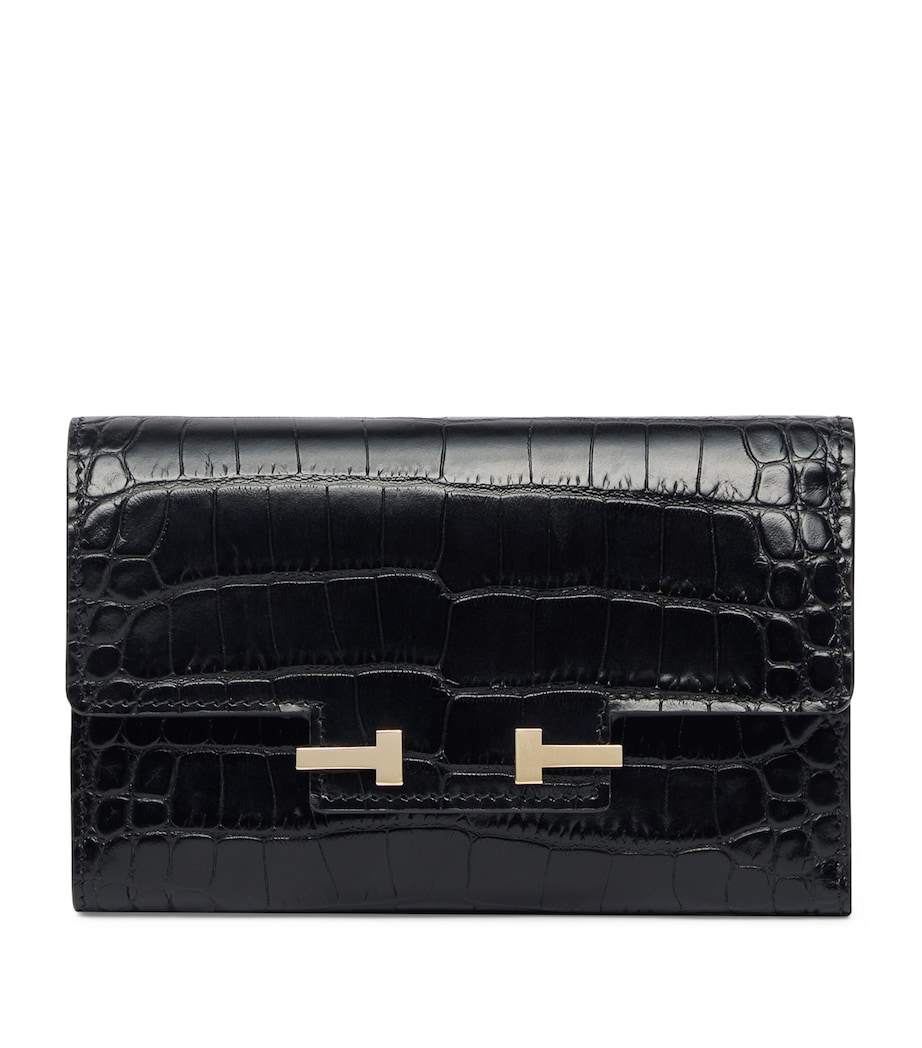 TOM FORD Croc-Embossed Leather Wallet Naa Image 1