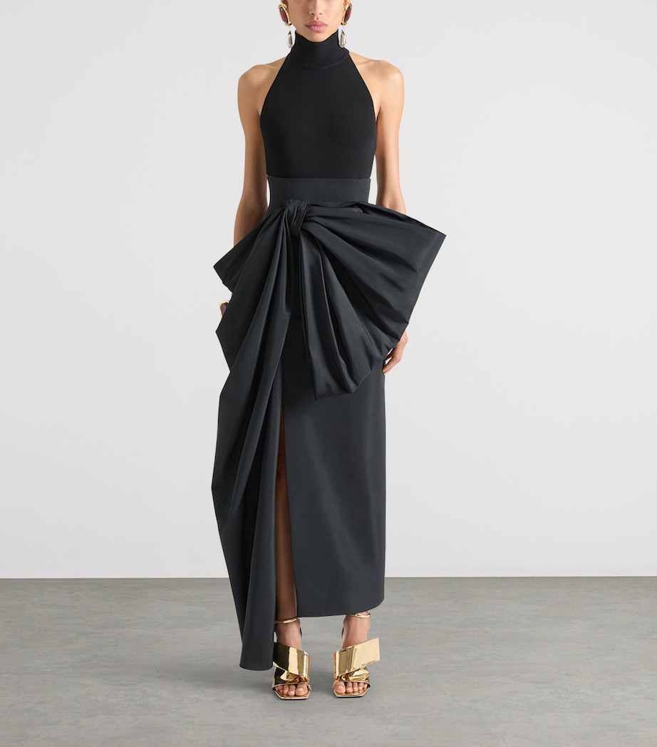 Knitted Tank Top BLACK Image 2