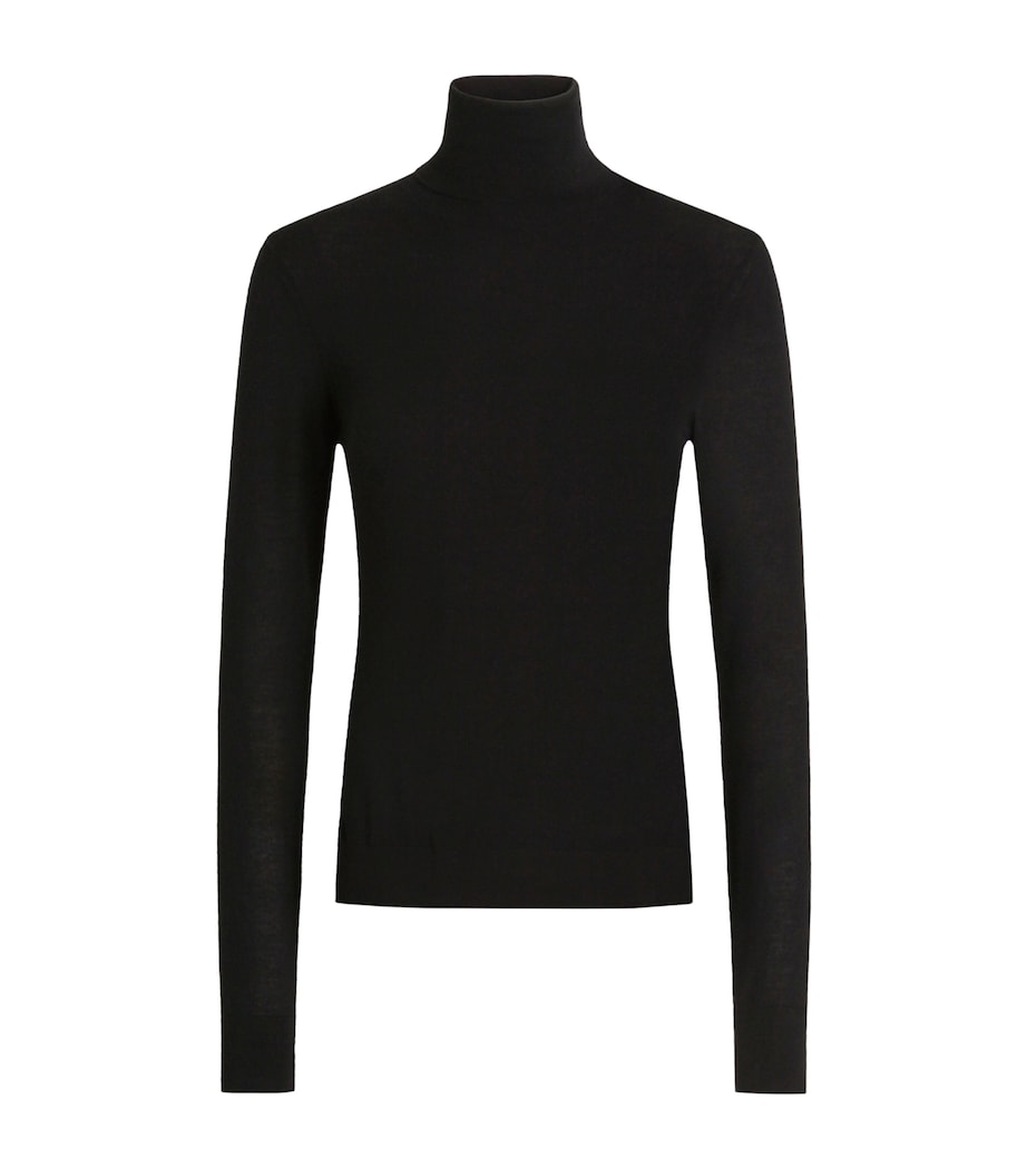 Dolce&Gabbana Womens Cashmere Rollneck Sweater Black Image 1