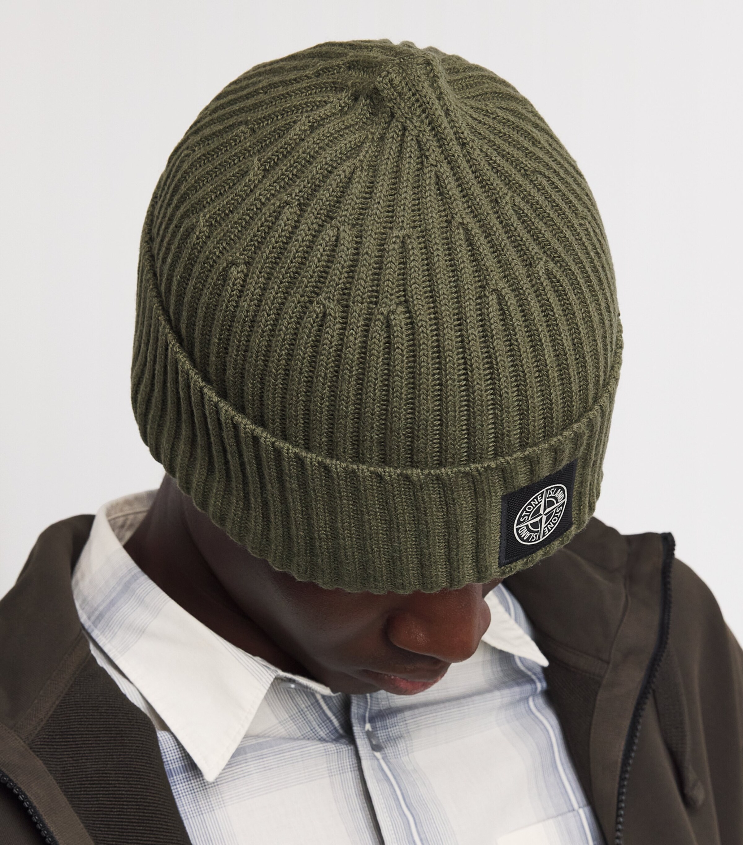 Stone Island RWS Wool Compass Beanie Image 2