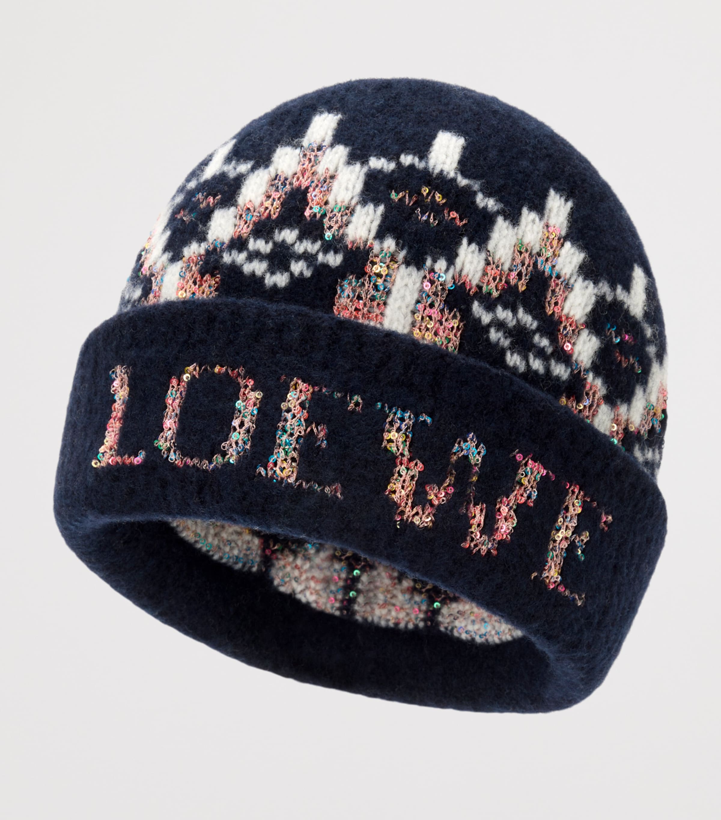Wool-Blend Fair Isle Beanie NAVY/MULTICOLOR Image 3