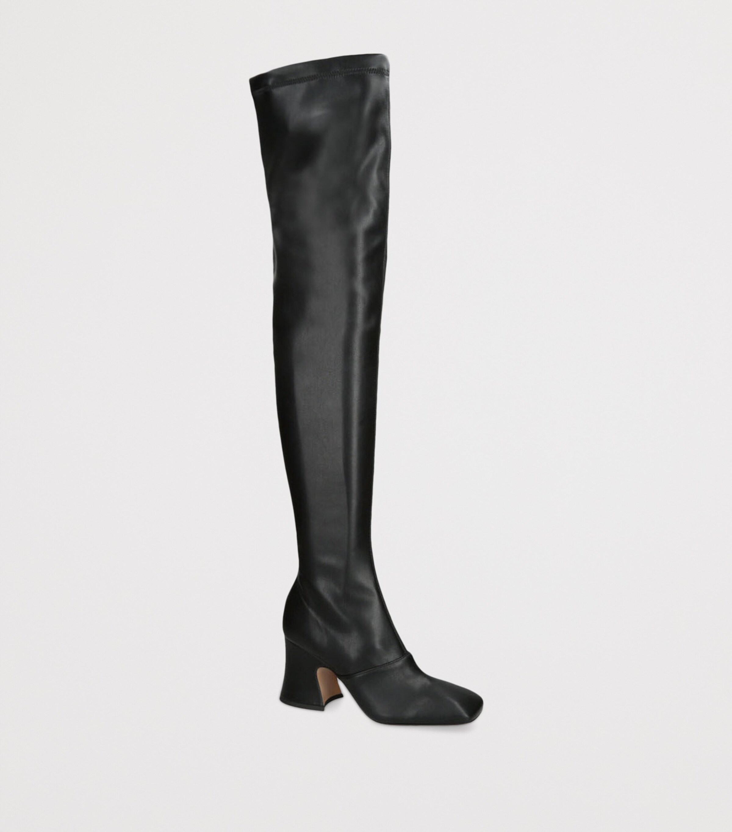 Chloé Leather Janis Over-The-Knee Boots 85 Black Image 4