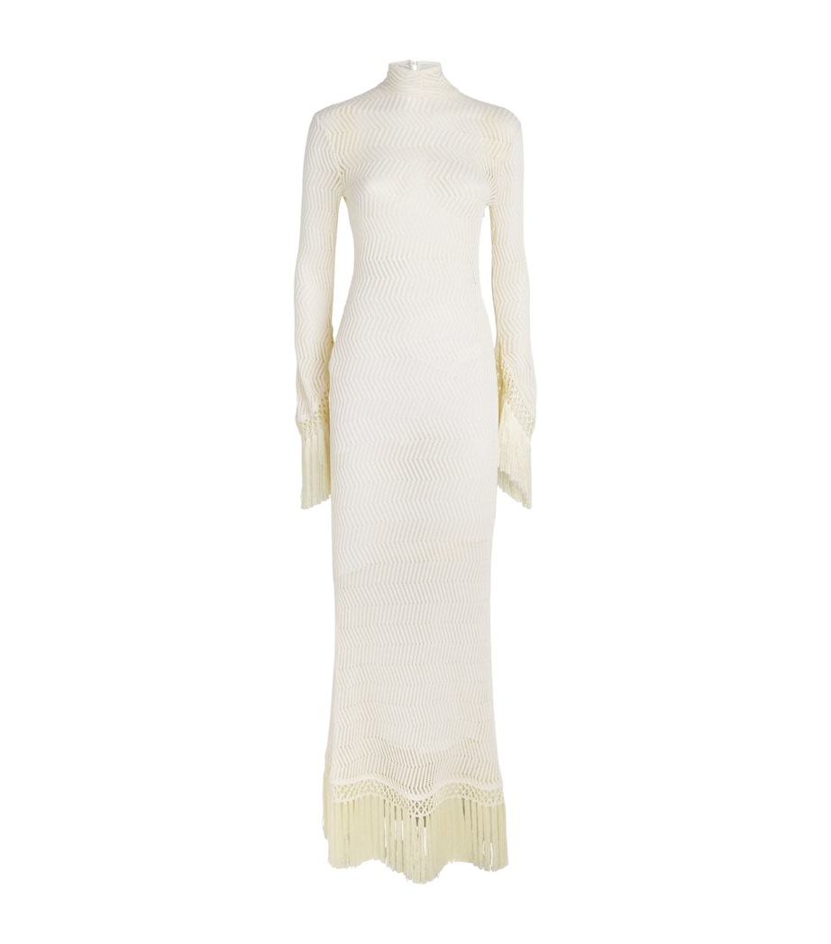 Taller Marmo Womens Cotton New Mexico Maxi Dress Ivory Image 1
