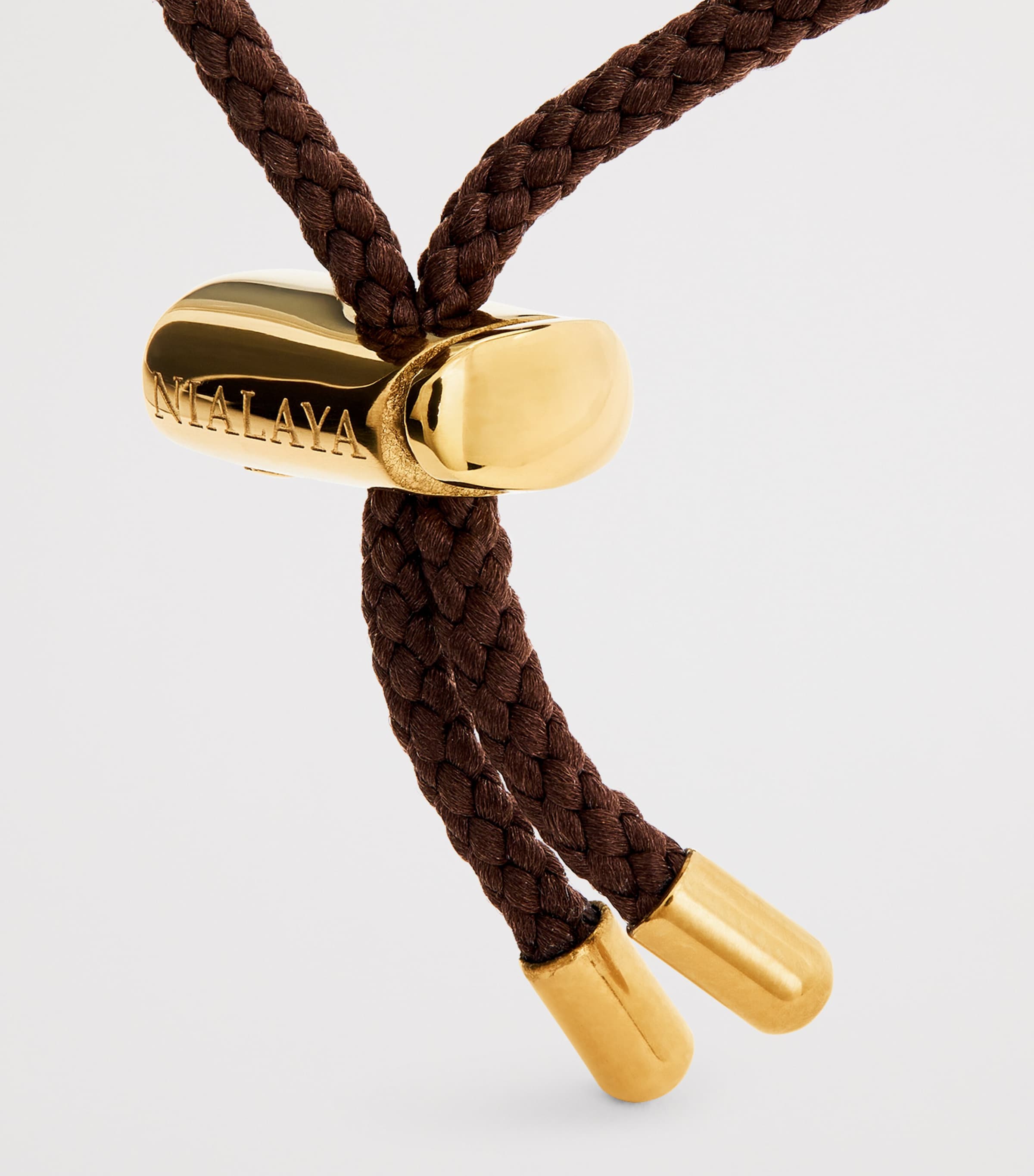 Nialaya Jewelry Adjustable String Bracelet Brown Image 6