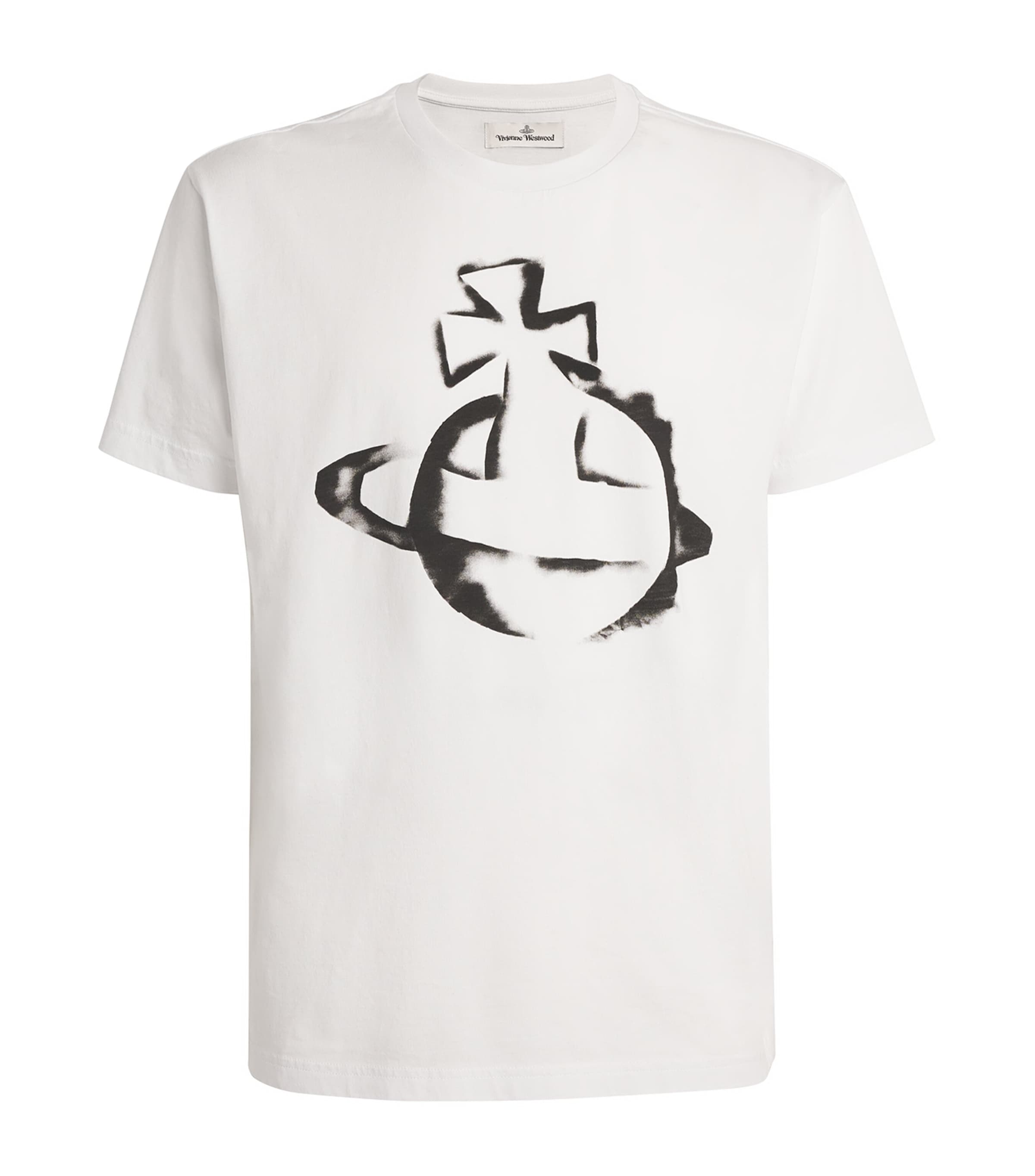 Vivienne Westwood White Cotton Stencil Orb T-Shirt | Harrods US