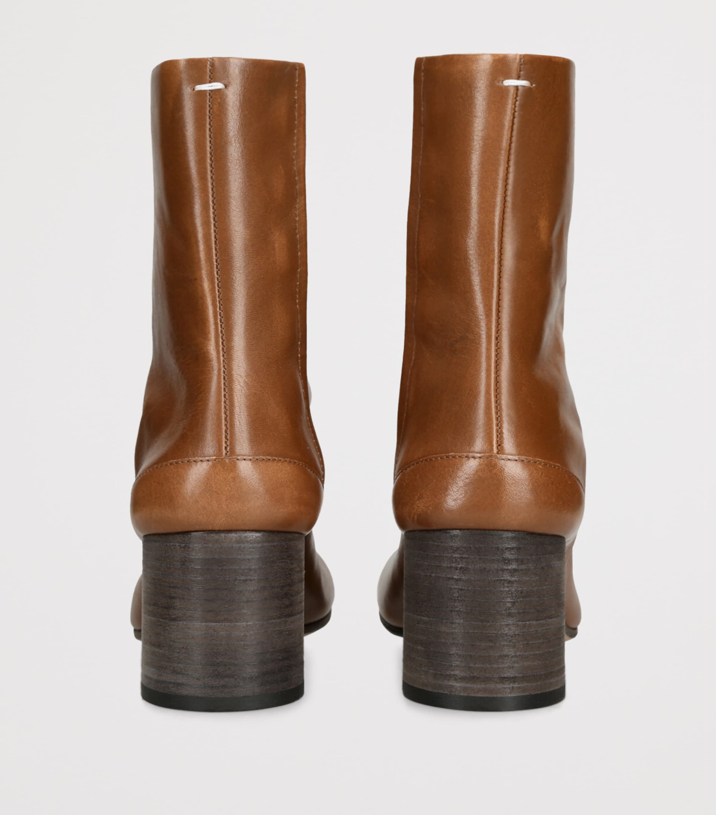 Sun-Bleached Leather Tabi Boots 60 TAN Image 2