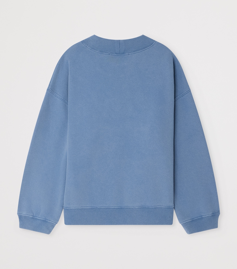 Bonpoint Cotton Lika Sweatshirt (10-14 Years) Upb Bleu Mer Image 2