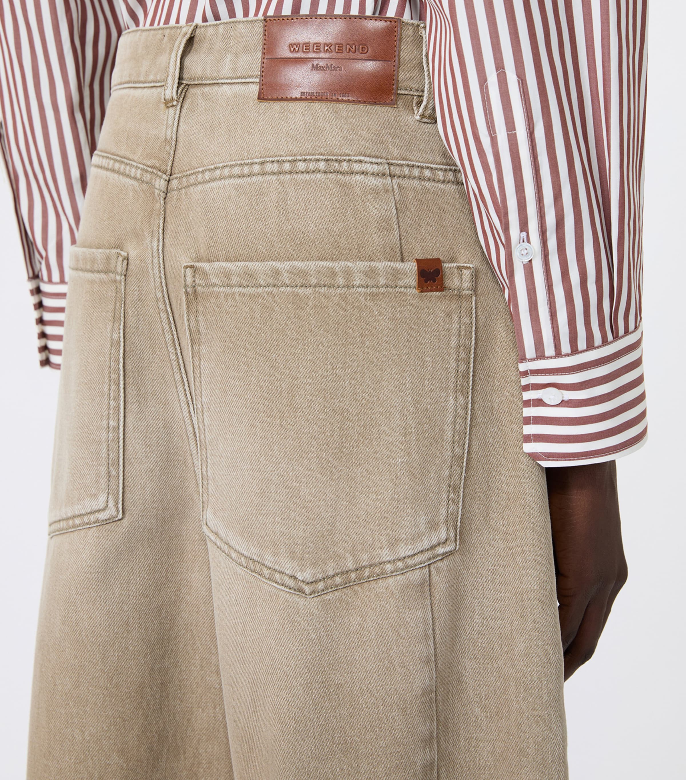 Weekend Max Mara Womens Barrel Jeans Beige Image 5