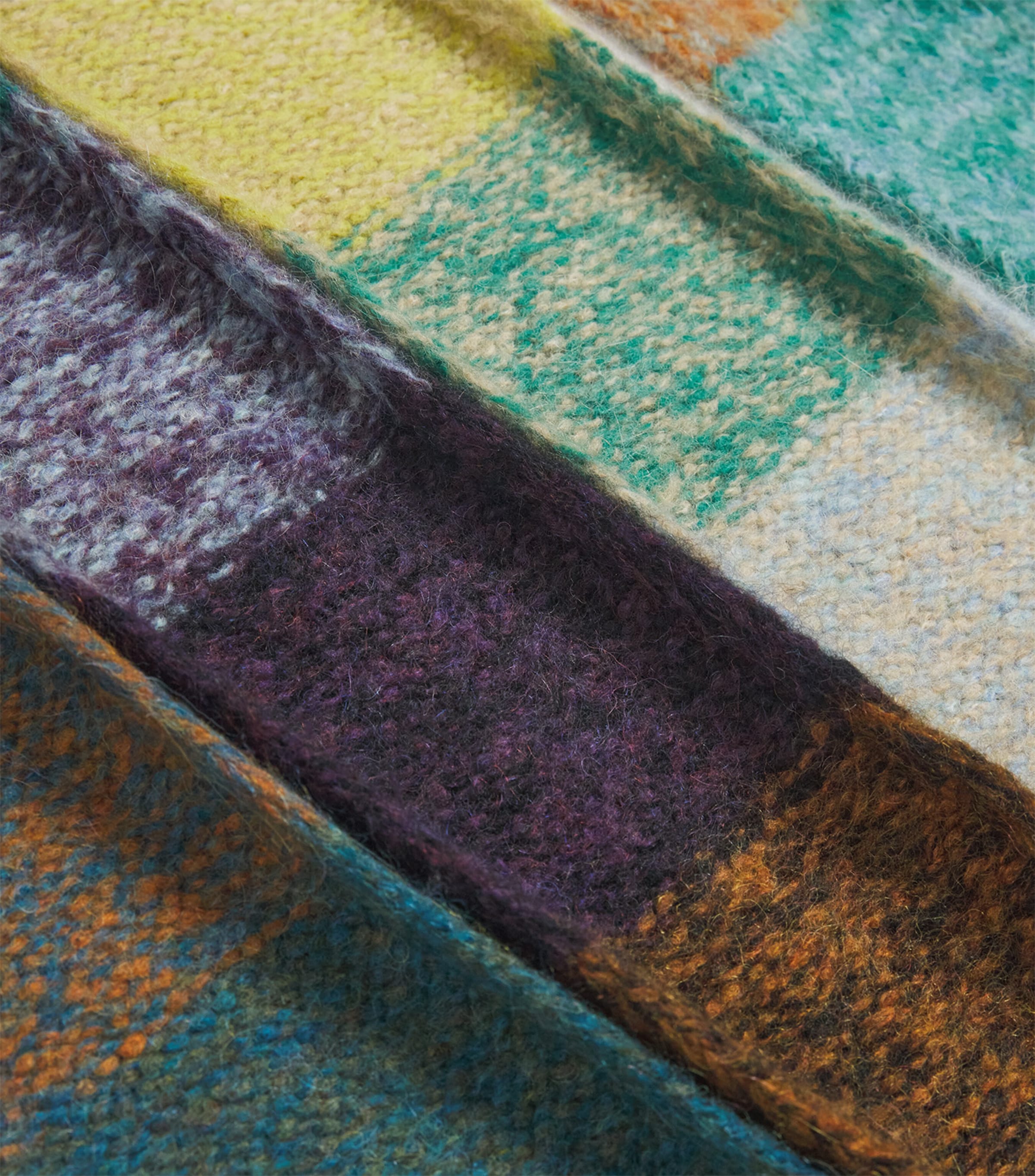 DRIES VAN NOTEN Alpaca-Blend Patchwork Scarf Image 5
