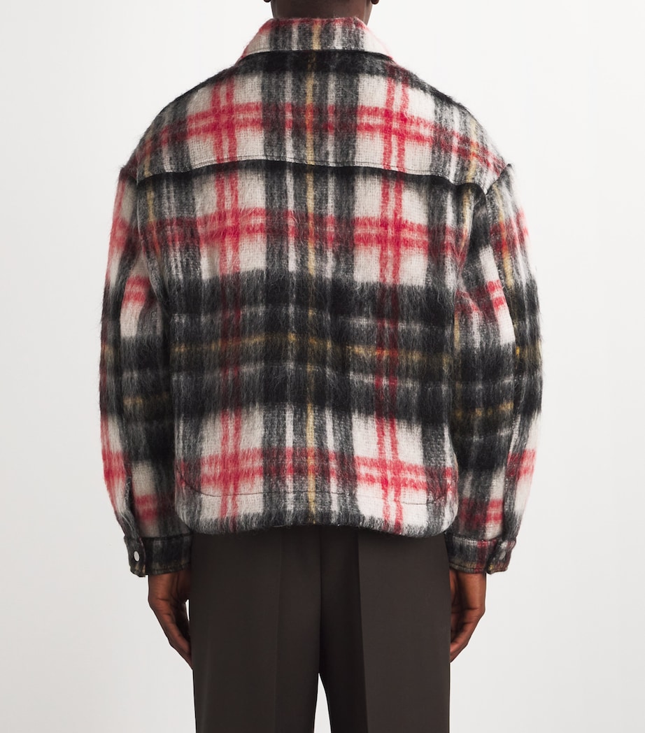 Wool-Blend Check Overshirt RED/BLACK CHECK 500 Image 4
