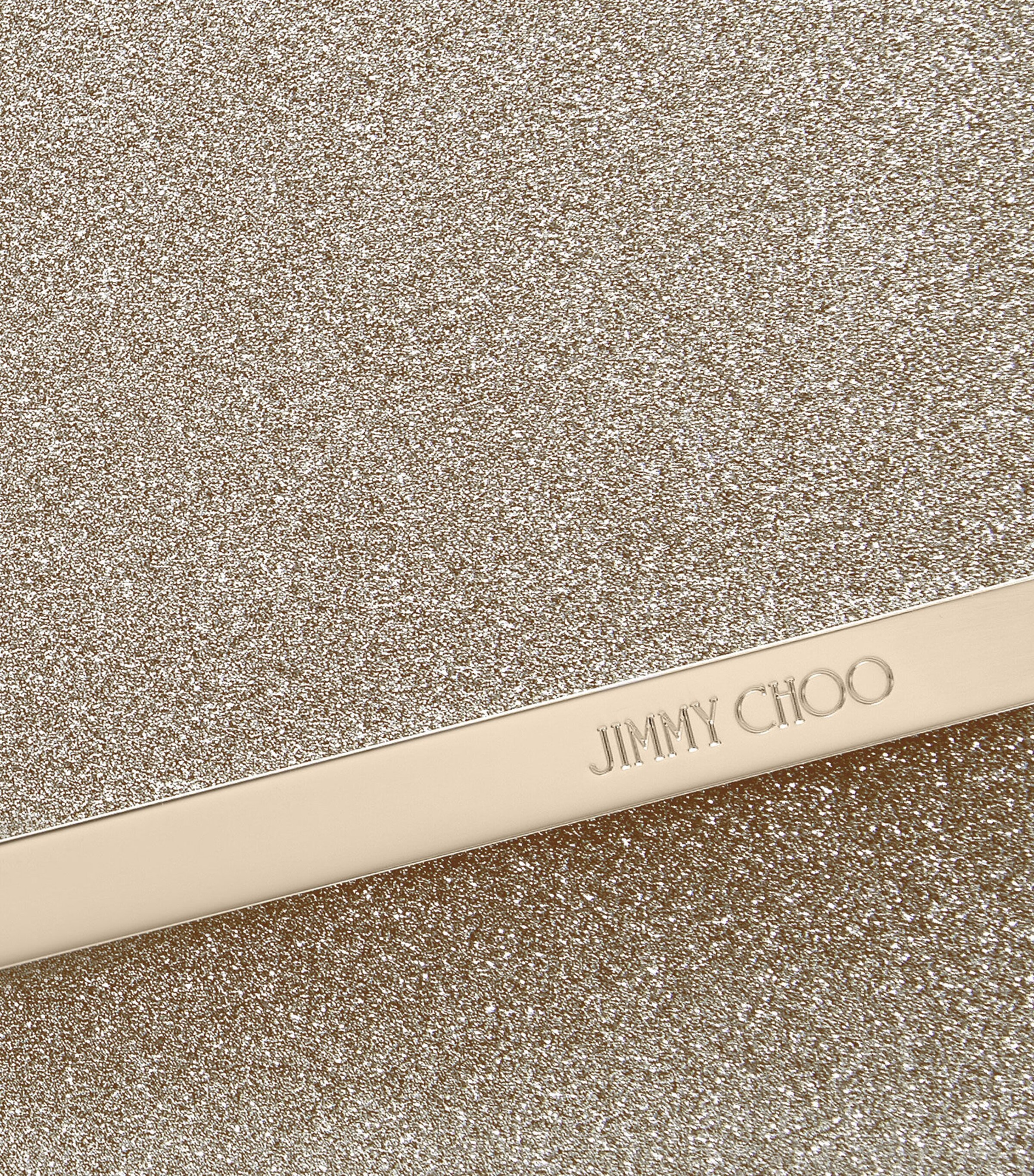 Glitter Emmie Clutch Bag PLATINUM ICE Image 4