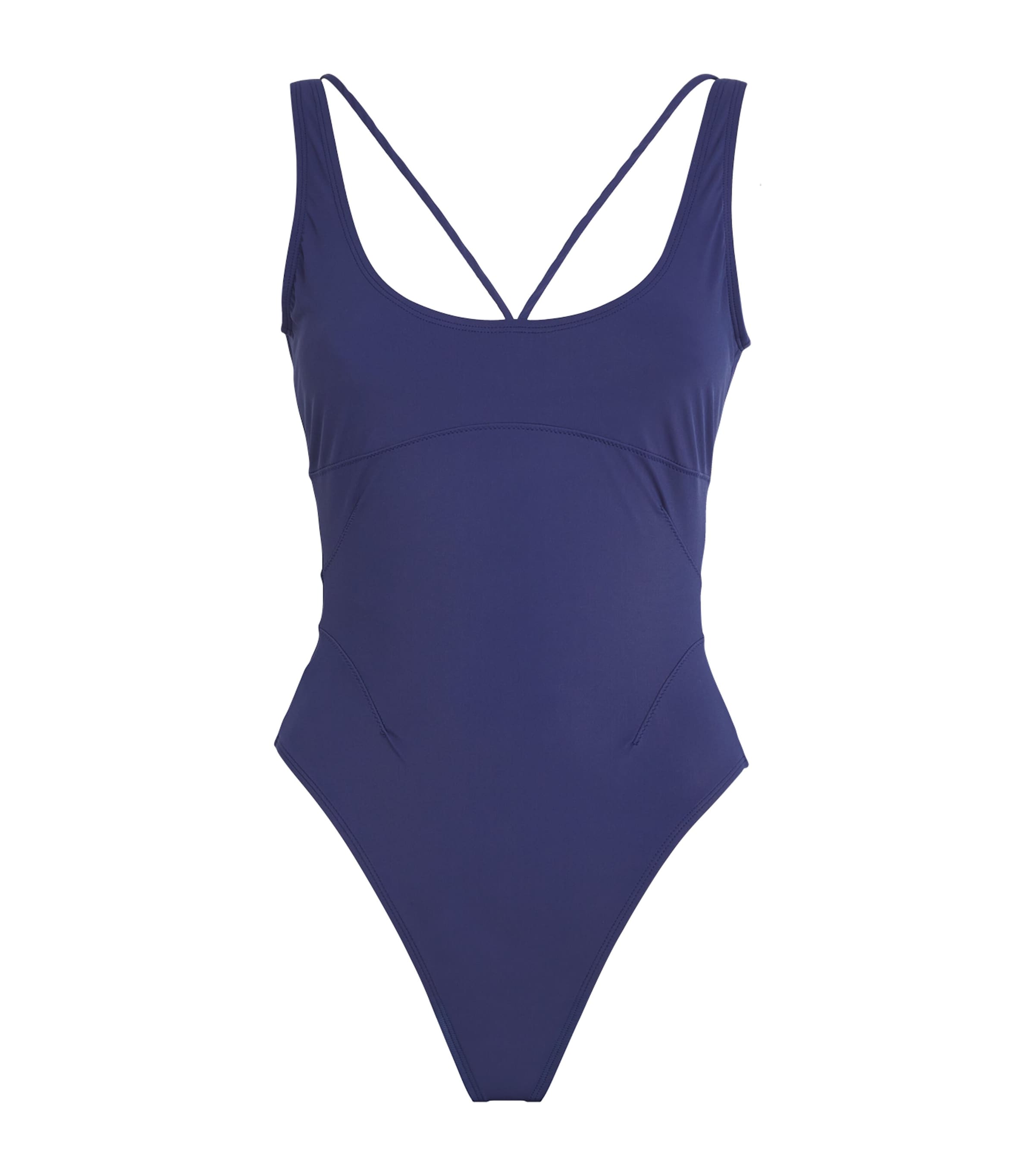 Jacquemus Le Maillot Signature Swimsuit In Blue