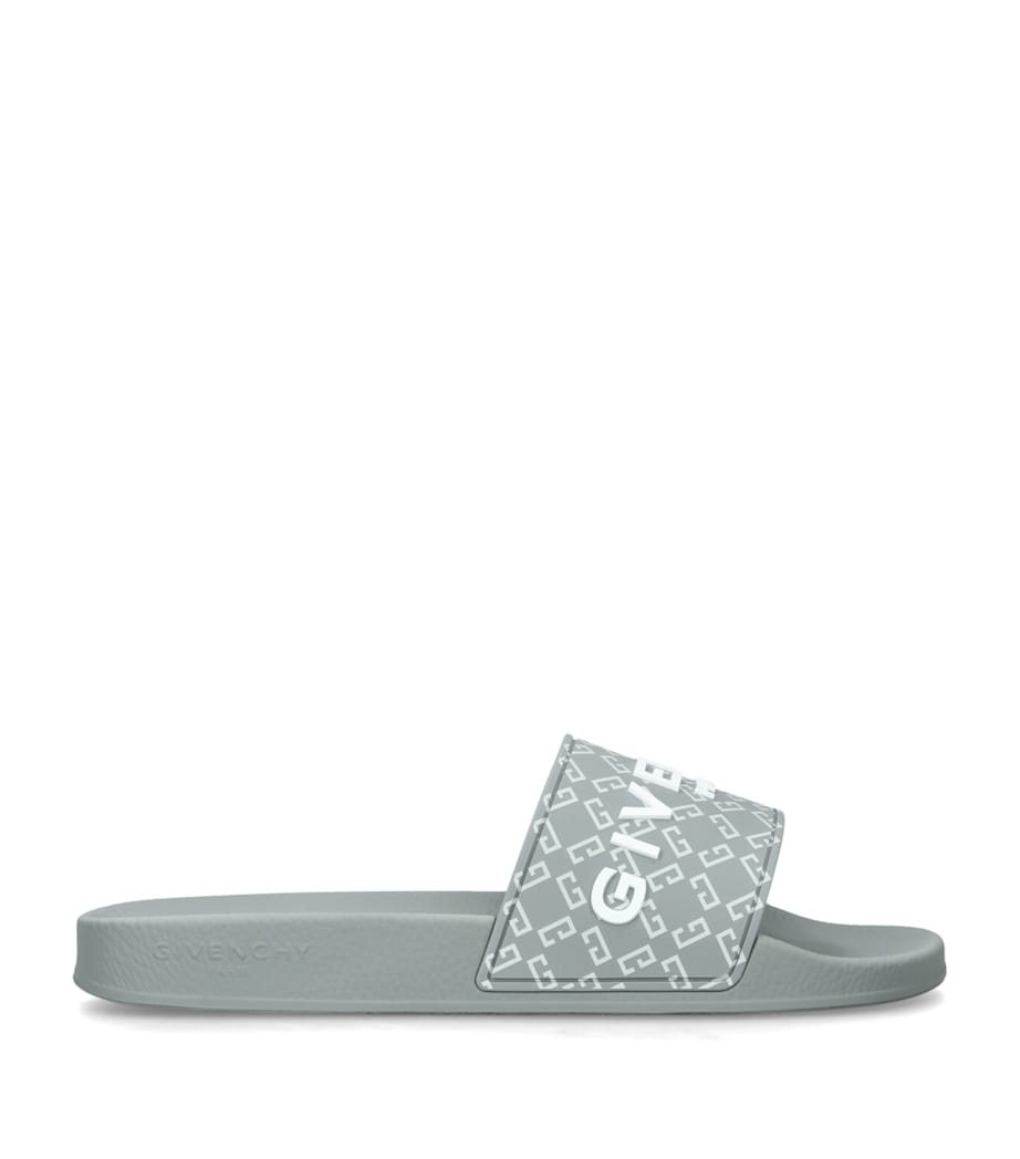 Rubber Monogram Slides GREY MID Image 1