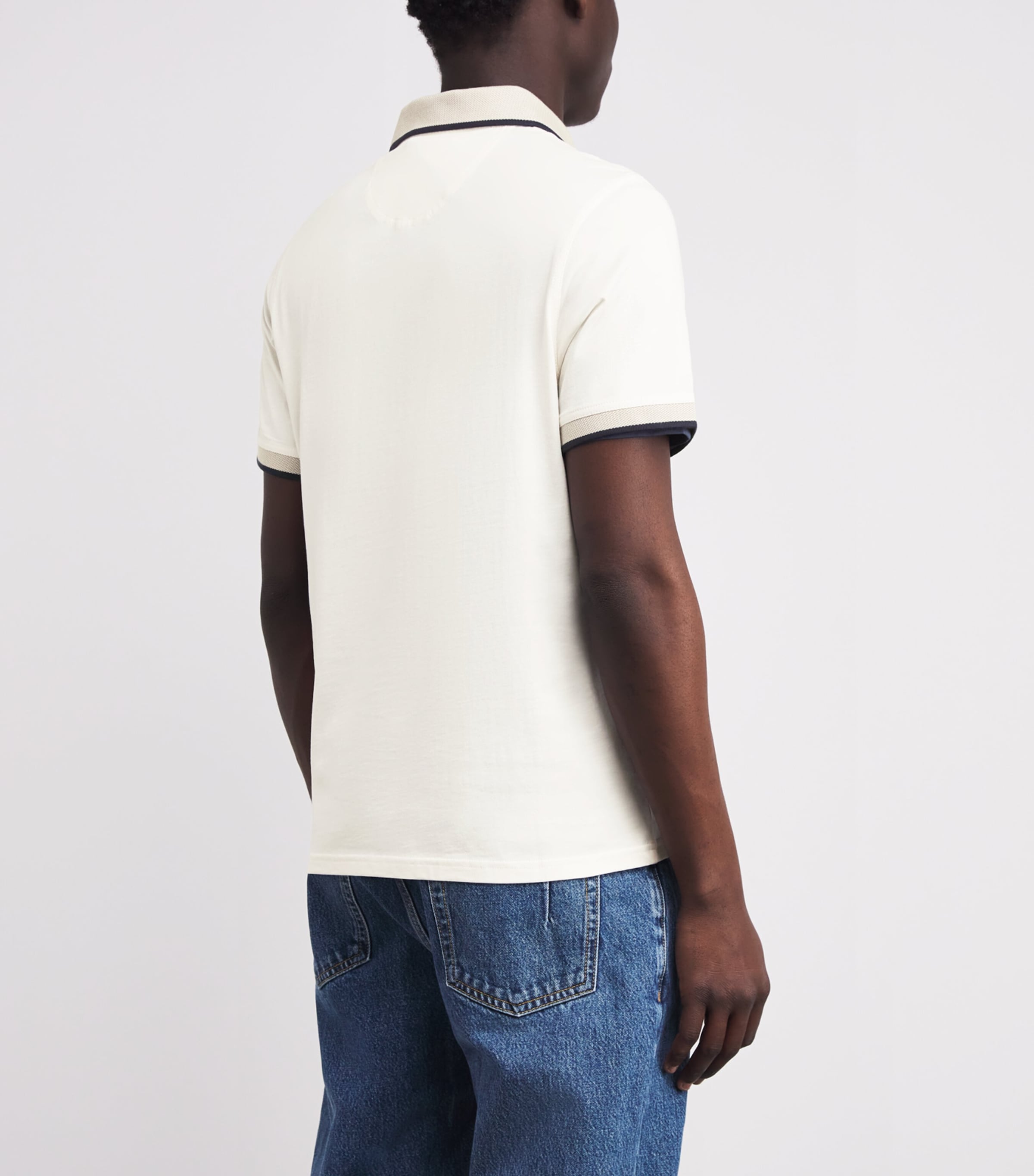 Cotton Cornsay Polo Shirt WHISPER WHITEWH32 Image 4