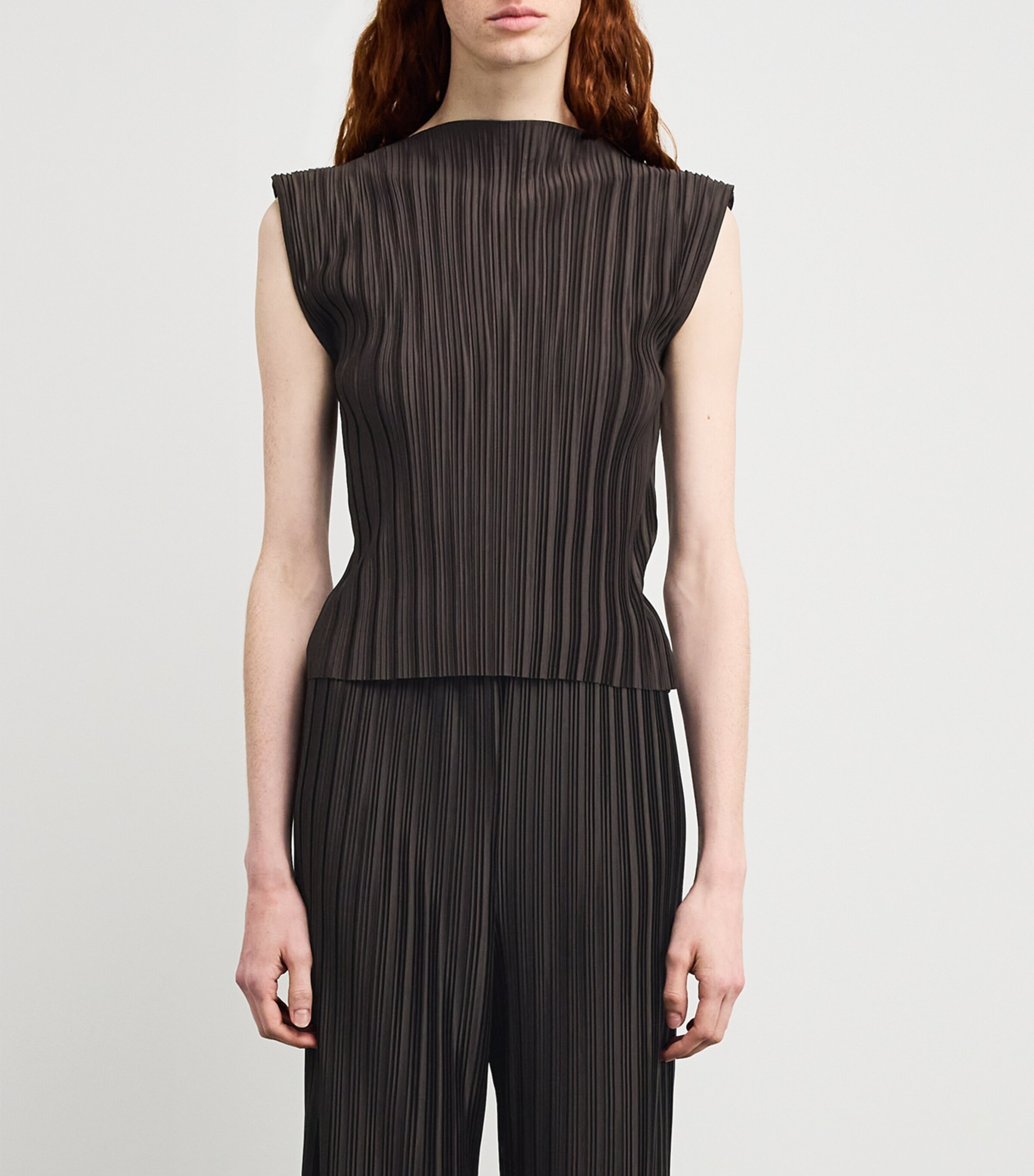 Pleated Top COFFEE Image 3