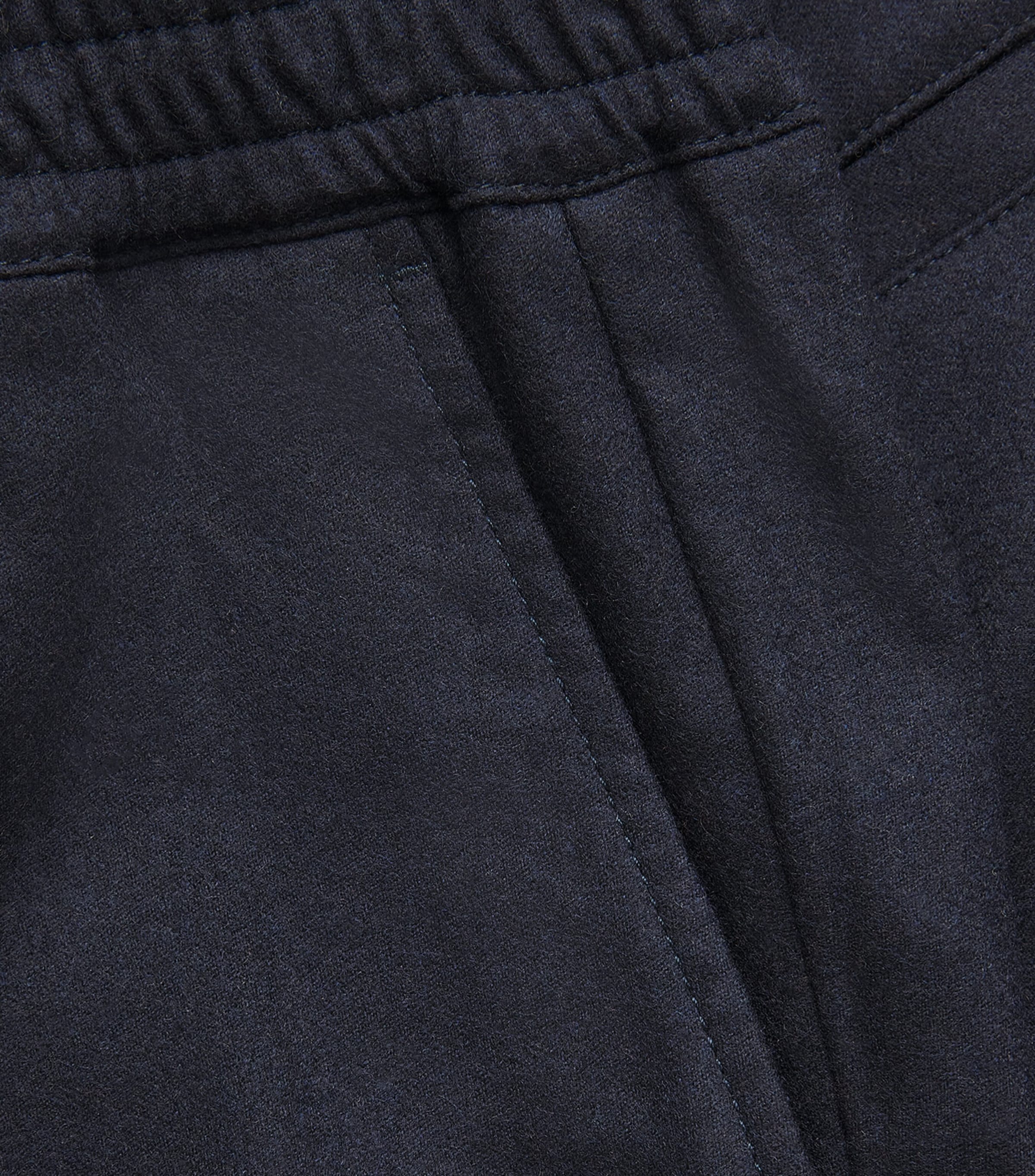 Eleventy Mens Stretch-Cotton Elasticated Trousers Blu Image 6