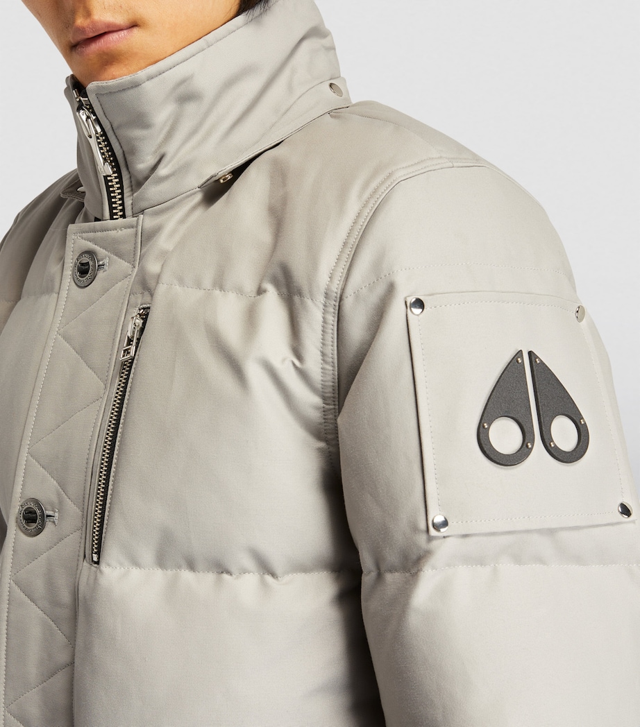 Shearling-Trim 3Q Jacket STRM GRY NAT SH-1004 Image 6