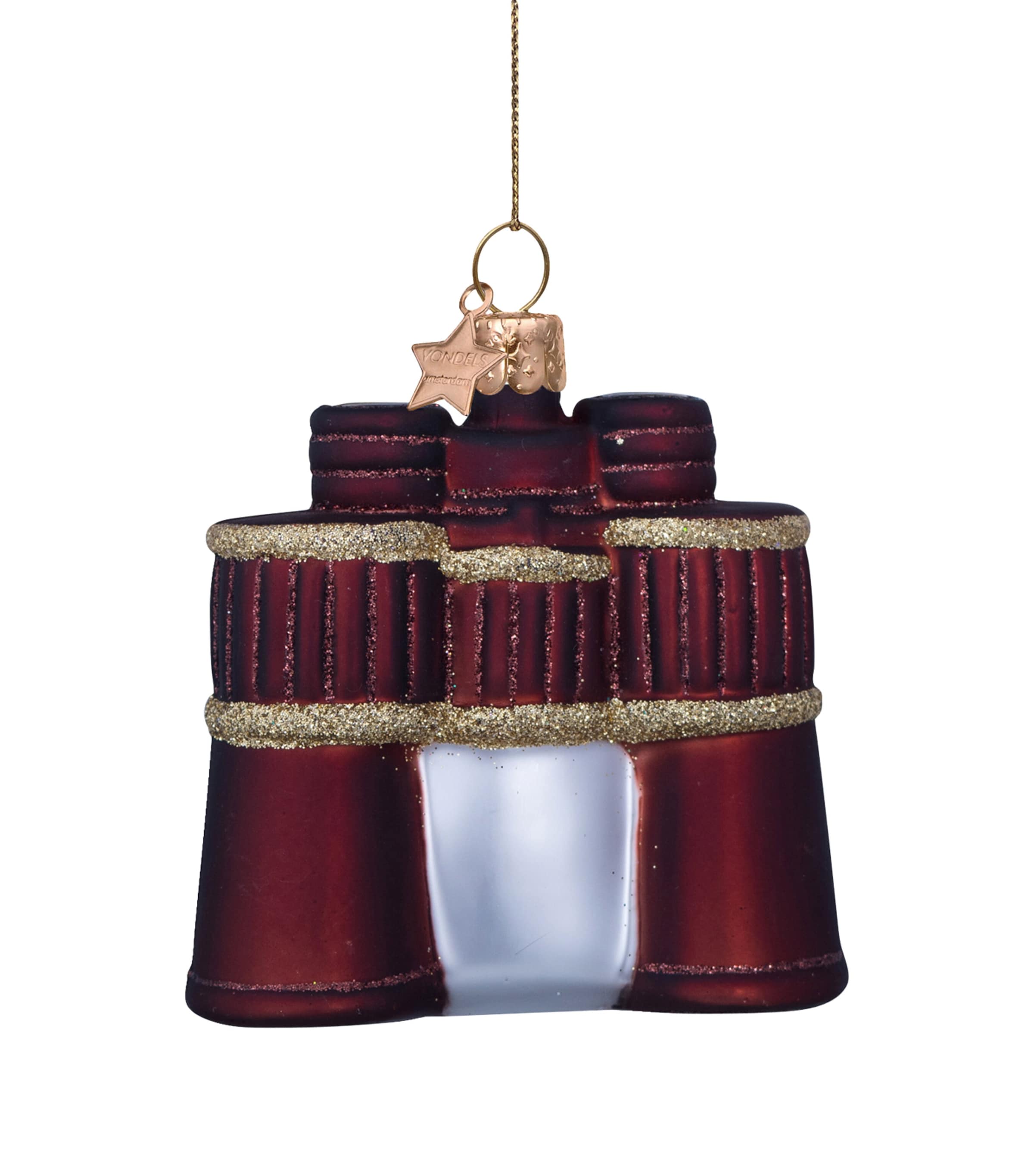 Harrods Binoculars Decoration In Burgundy