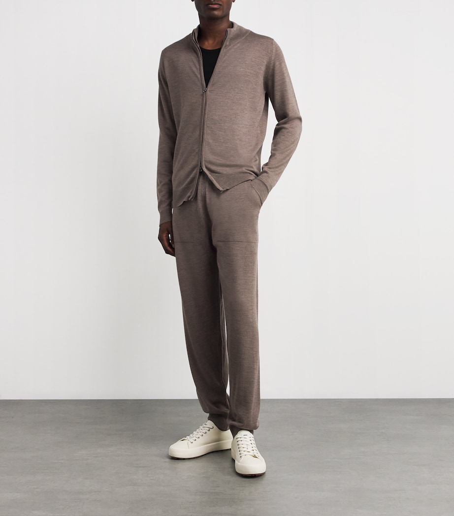 Extra Fine Merino Wool Henning Sweatpants MUSHROOM Image 2