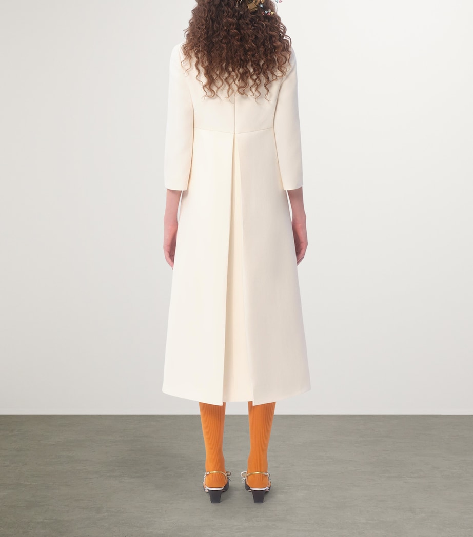 Virgin Wool-Silk Midi Dress A03 Image 8