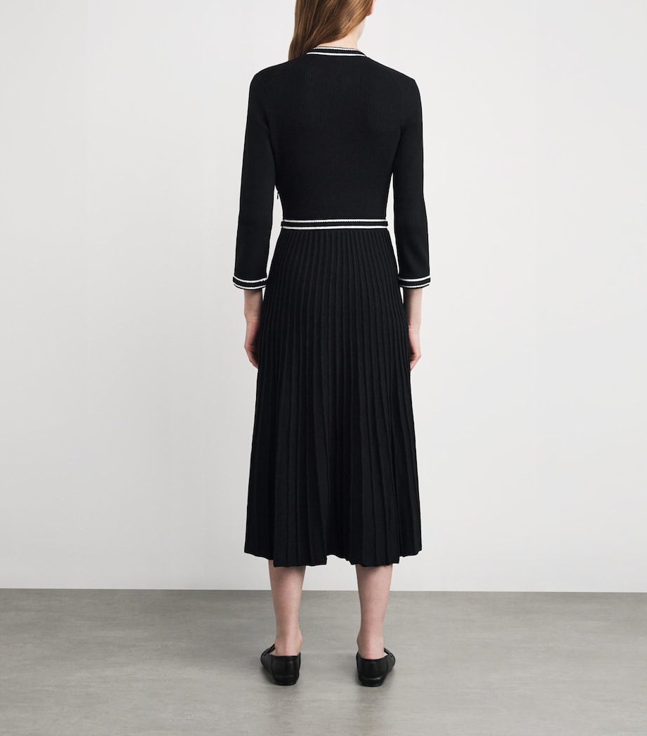Knitted Midi Dress BLACK Image 3