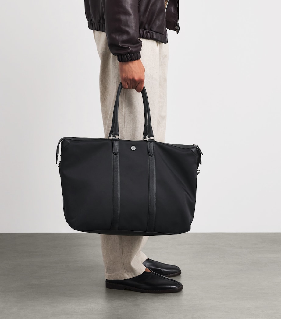 Harrods Nylon Holdall Black Image 4