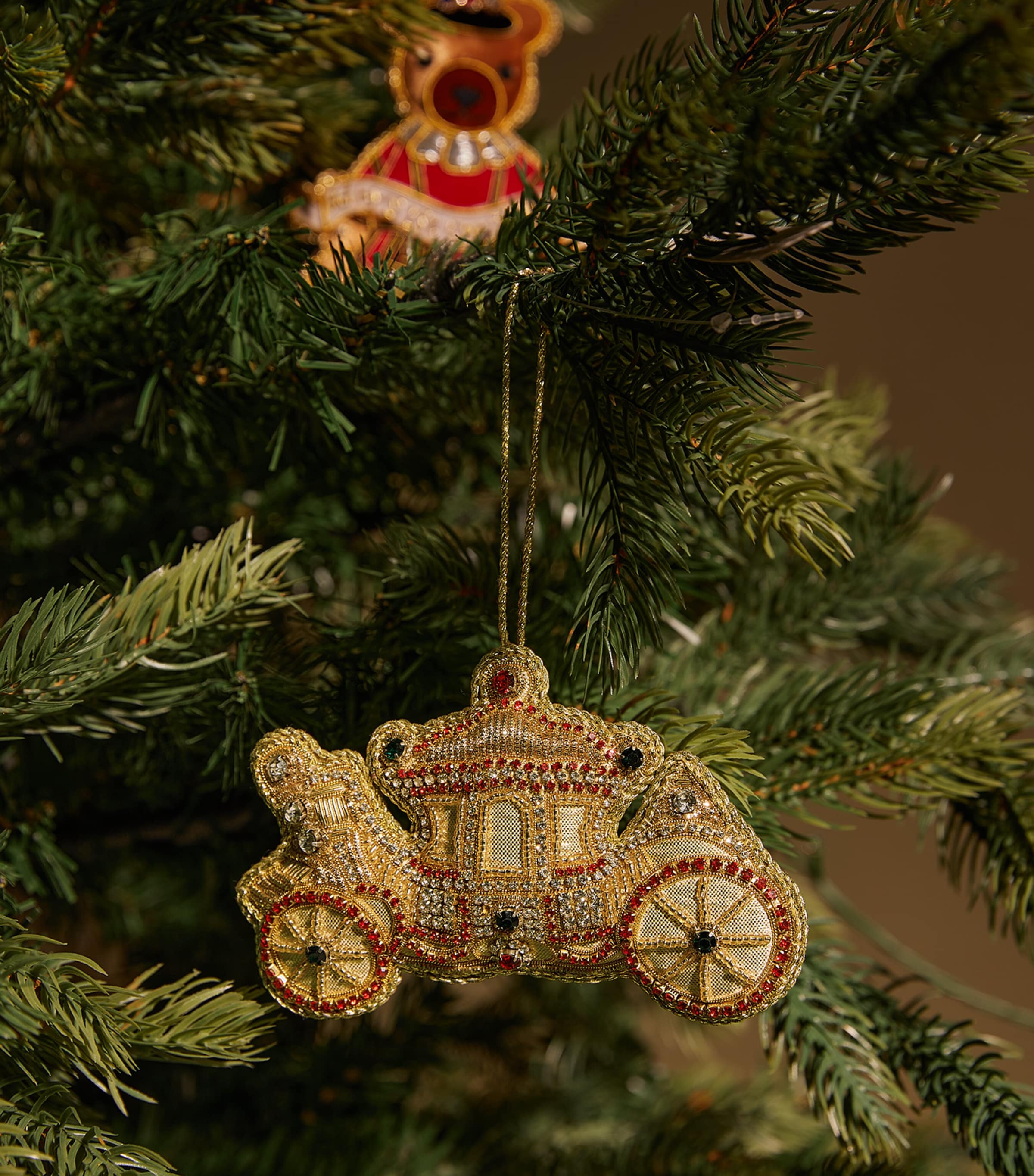 Embellished Carriage Tree Decoration MULTI Image 2