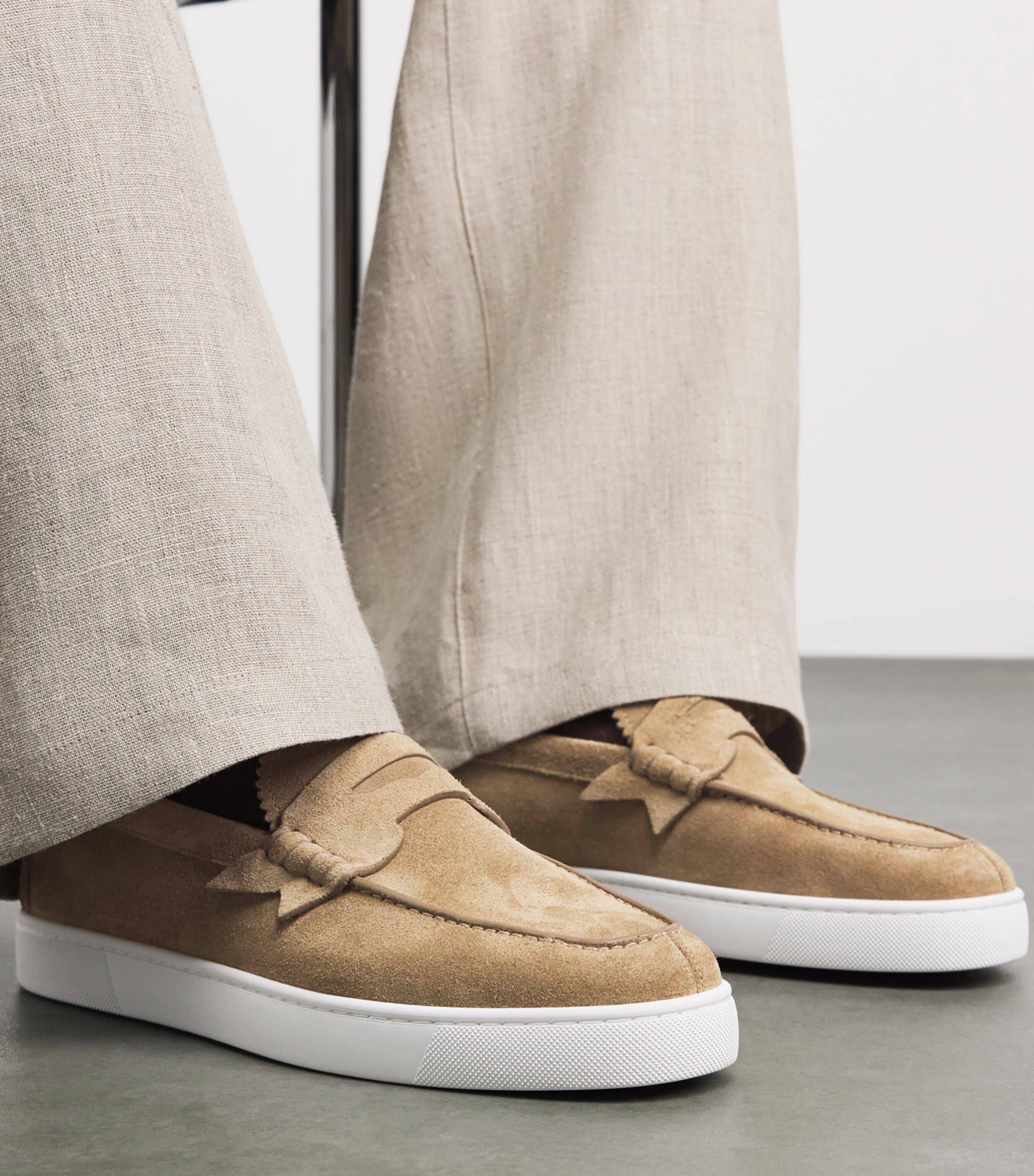 Christian Louboutin The Harold I Suede Loafers Image 2